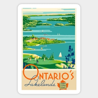 Poster Ontario Lakelands Magnet